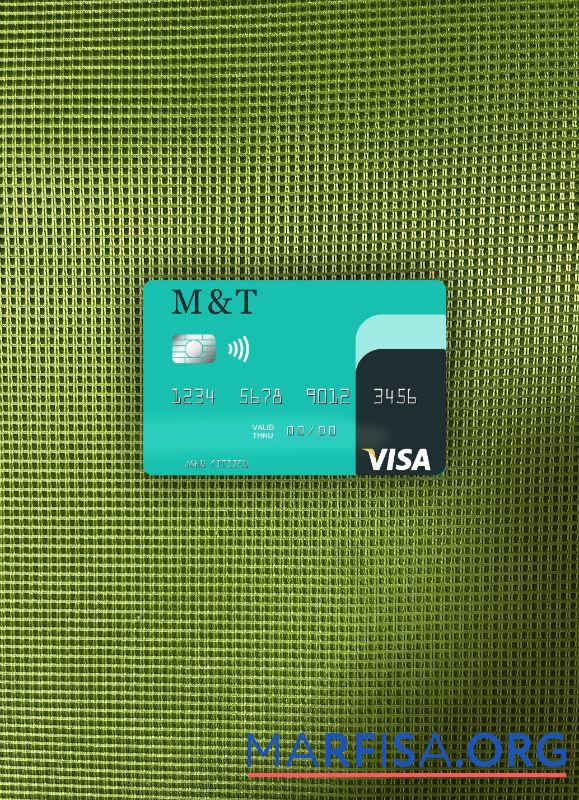 Printable USA M&T Bank visa card photolook front sample
